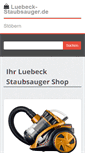 Mobile Screenshot of luebeck-staubsauger.de